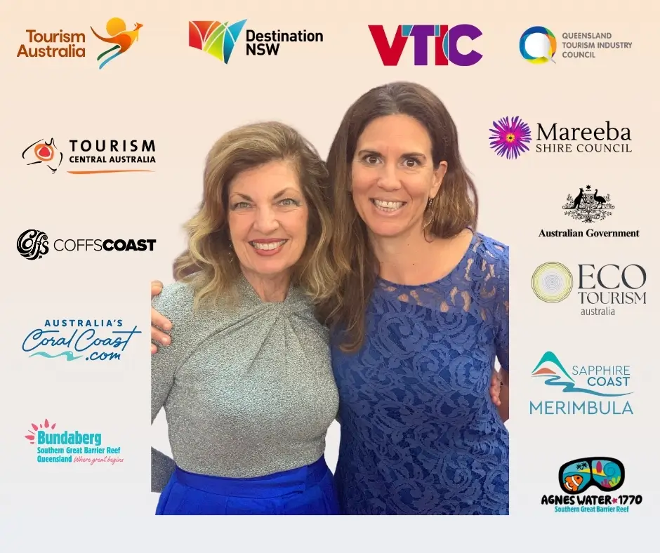 Fab and Liz with Logos